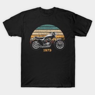 BSA-Triumph X-75 Hurricane 1973 Vintage Motorcycle Design T-Shirt